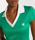 Courrèges Jersey polo dress
