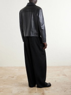 Jil Sander - Leather Blouson Jacket - Black