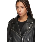 Acne Studios Black Leather Oversized New Myrtle Jacket