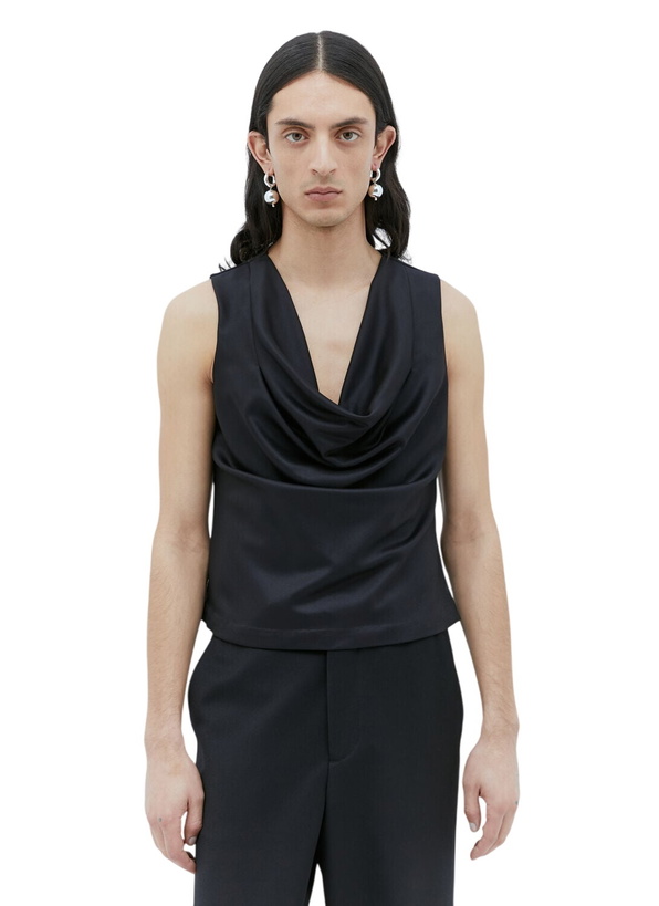 Photo: Aaron Esh Draped Wool Top