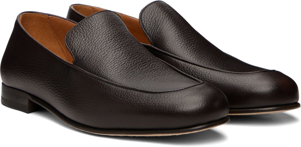BOSS Brown Leather Loafers