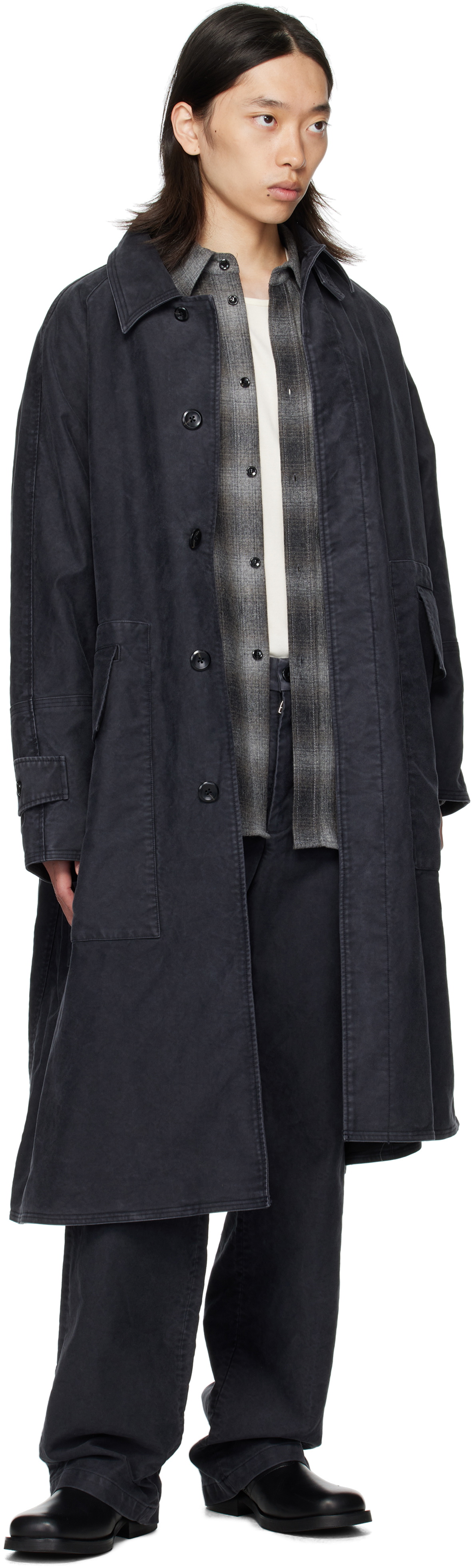 OUAT Black Mac Coat