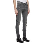 AMIRI Grey Slit Knee Jeans