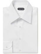 TOM FORD - Slim-Fit Bib-Front Cotton Tuxedo Shirt - White