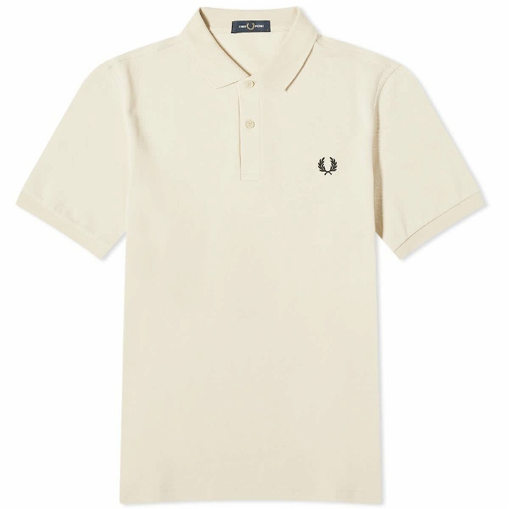 Photo: Fred Perry Men's Plain Polo Shirt in Oatmeal