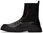 Virón Black Apple Leather 1997 Chelsea Boots