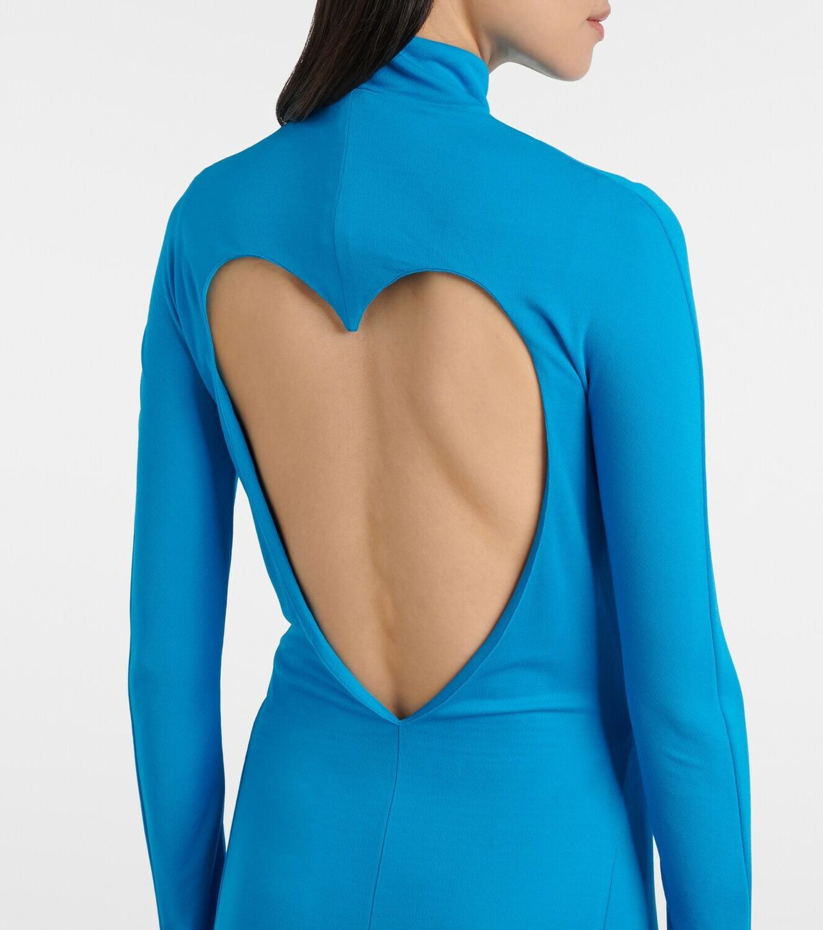 Alaïa Open-back jersey midi dress
