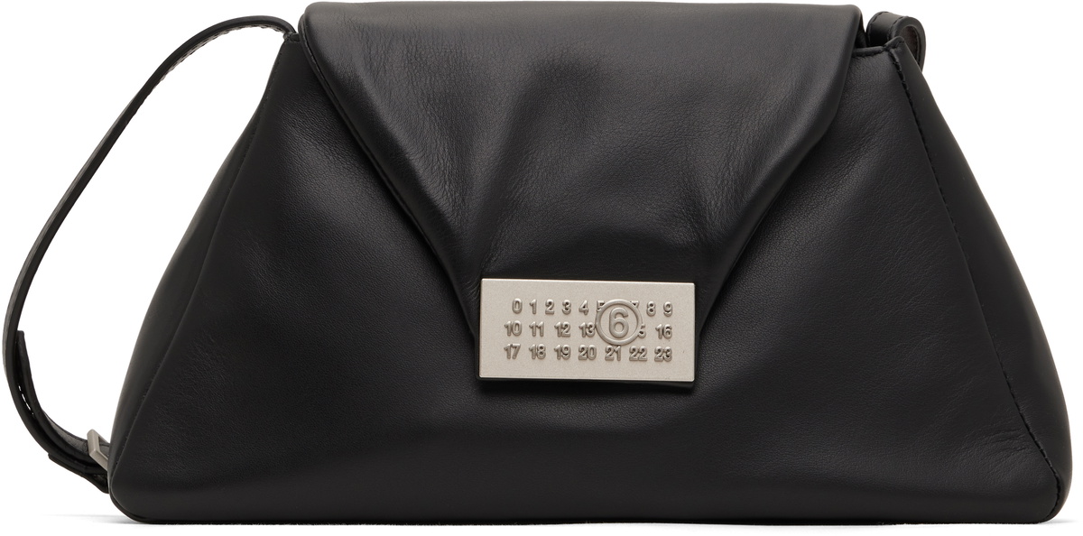 MM6 Maison Margiela Black Numeric Medium Shoulder Bag MM6