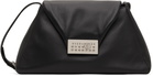 MM6 Maison Margiela Black Leather Numeric Medium Bag