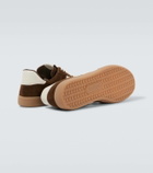 Tom Ford Archer leather-trimmed suede sneakers