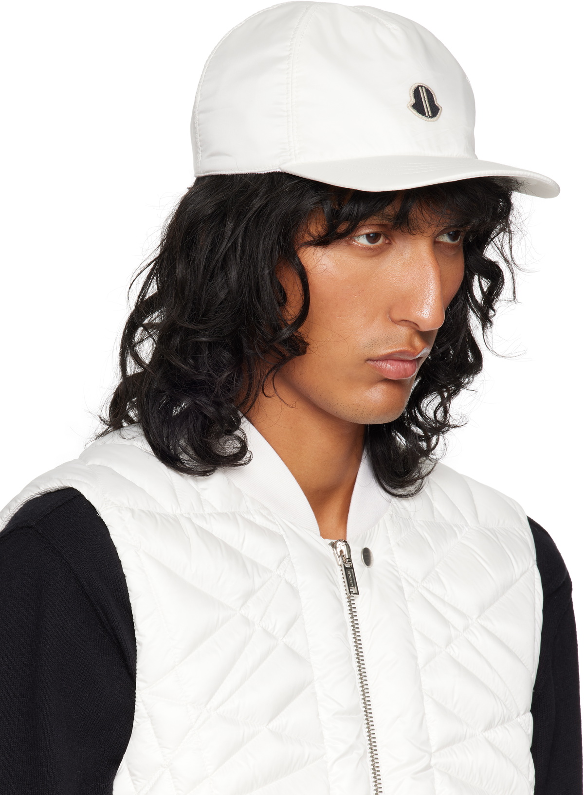 Rick Owens Moncler + Rick Owens Off-White Baseball Cap Rick Owens