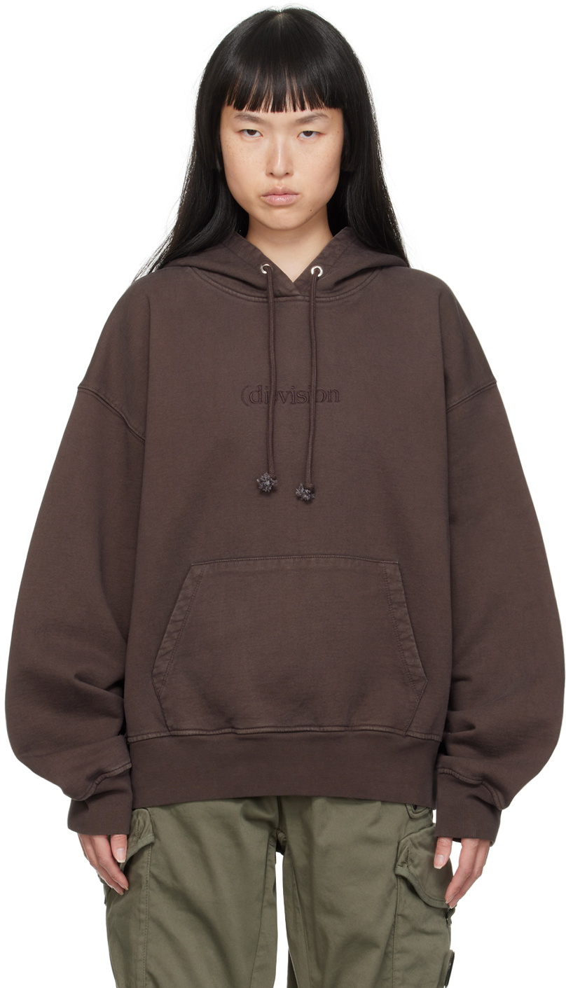 (di)vision Brown Embroidered Hoodie (Di)vision