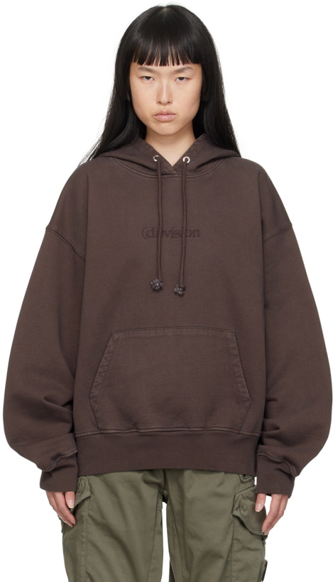 Photo: (di)vision Brown Embroidered Hoodie