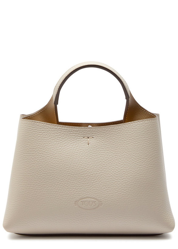Photo: Tods Florida Mini Leather Tote bag - Ivory - One Size