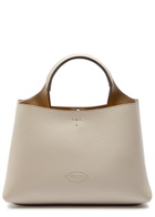 Tods Florida Mini Leather Tote bag - Ivory - One Size
