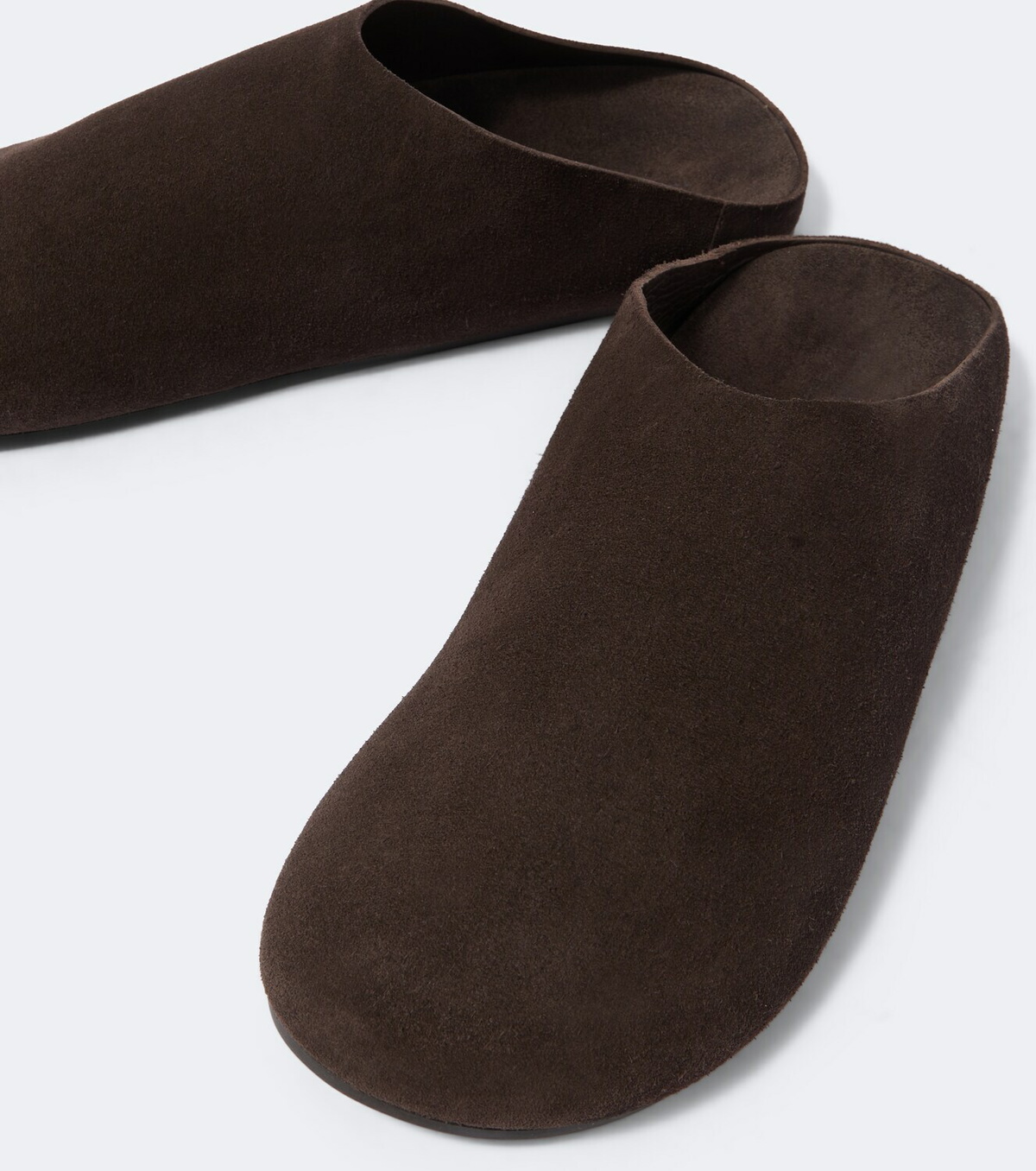 The Row Hudson suede mules