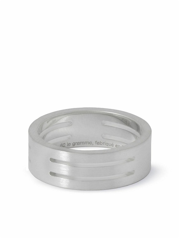 Photo: Le Gramme - 7g Punched Ribbon Recycled Sterling Silver Ring - Silver