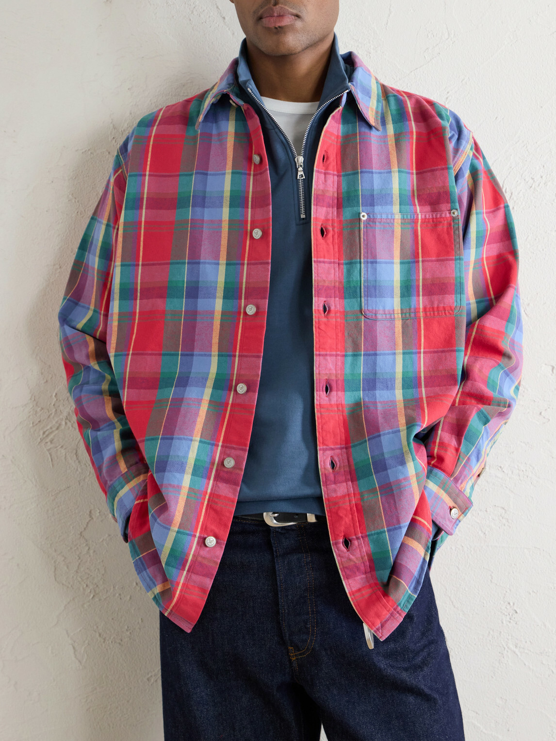 Aimé Leon Dore - Checked Cotton-Twill Shirt - Red