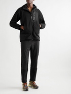 And Wander - Stretch-Shell Hooded Jacket - Black