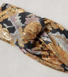 Valentino Jacquard lamé headband