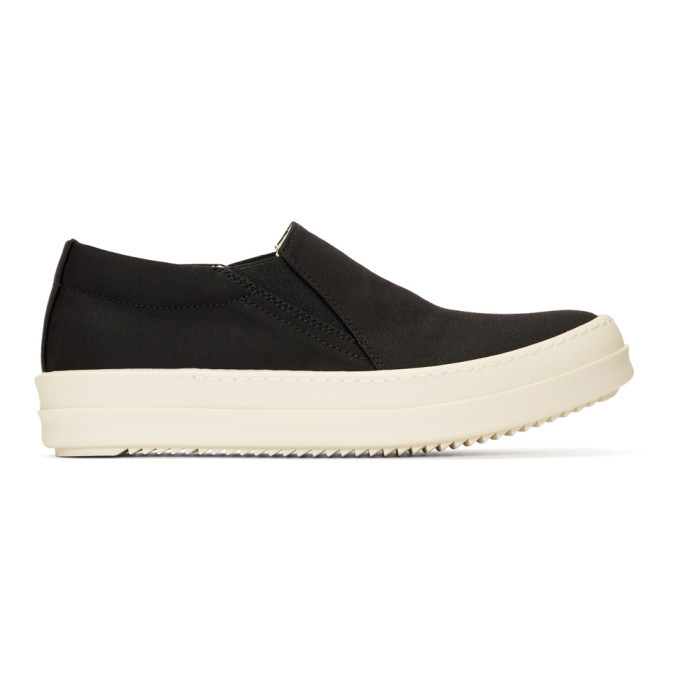 Rick Owens Drkshdw Black Boat Sneakers Rick Owens Drkshdw