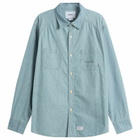 WTAPS Men's Cb Long Sleeve Shirt in Indigo