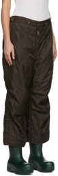 NotSoNormal Brown Polyester Trousers