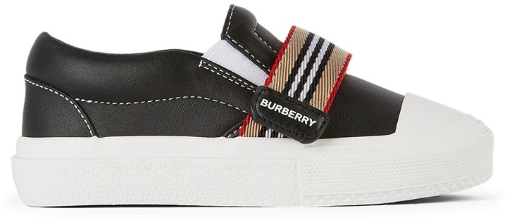 Photo: Burberry Baby Icon Stripe Ben Slip-On Sneakers