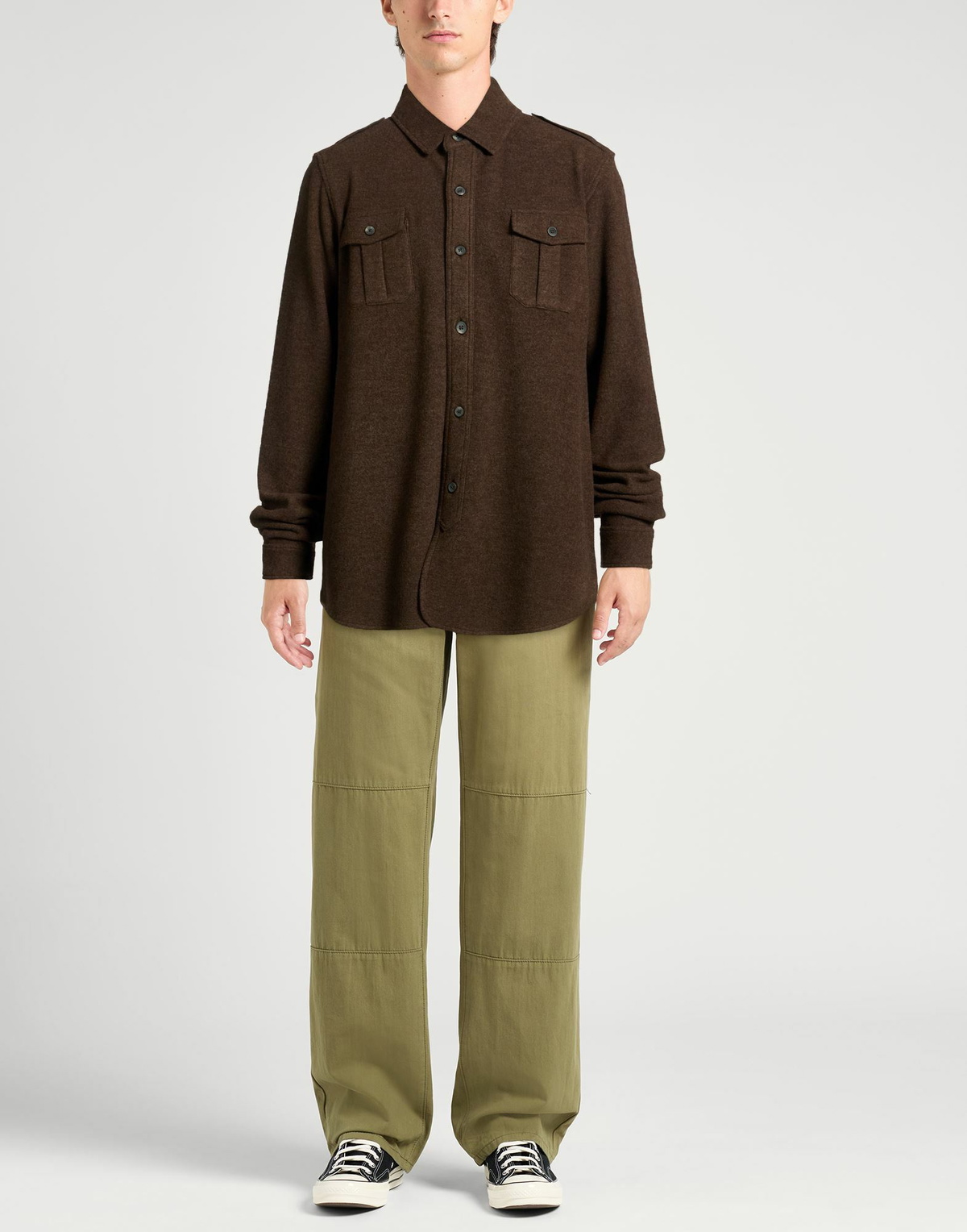 Sease Mens Shirt Chocolate in Brown