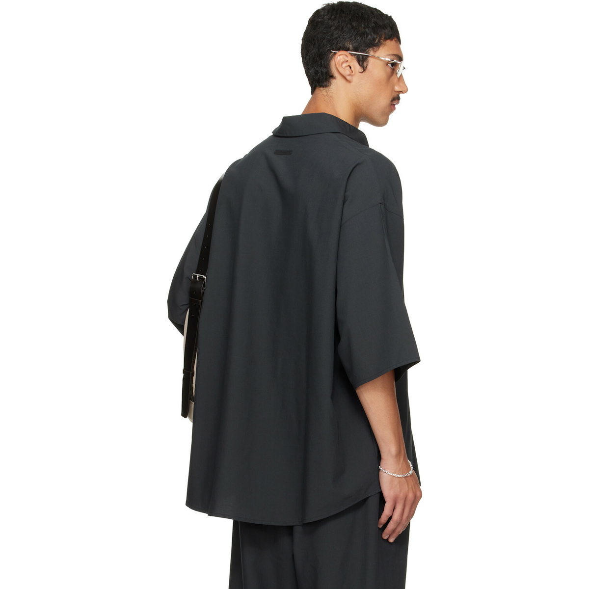 Fear of God ESSENTIALS Black Button Up Shirt