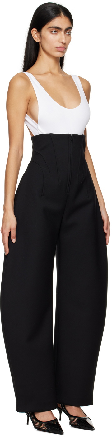 ALAÏA Black Round Corset Trousers