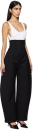 ALAÏA Black Round Corset Trousers