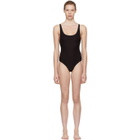 la fille dO Black Pony Beam Bodysuit