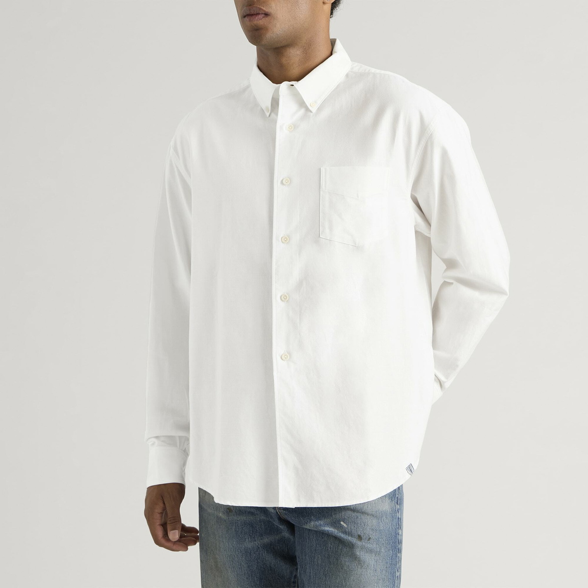 Visvim Men's Beiler Oxford Shirt in White