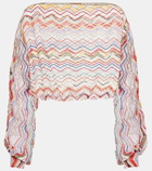 Missoni Mare Zig Zag printed cropped top