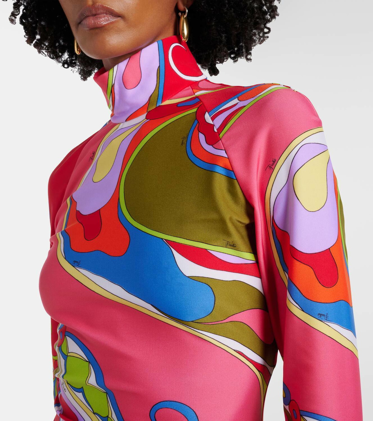 Pucci Orchidee jersey minidress