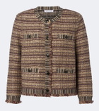 Veronica Beard Sariyah cropped tweed jacket