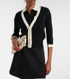 Valentino Bow-detail cotton cardigan