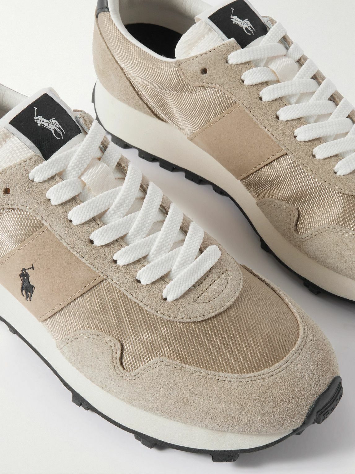 Polo Ralph Lauren - PRL Trail 125 Leather and Suede-Trimmed Canvas