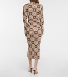 Nanushka Aleid printed cutout midi dress