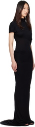 Rick Owens Lilies Black Hollywood Lilith Maxi Dress