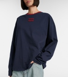 Miu Miu Logo cotton jersey T-shirt