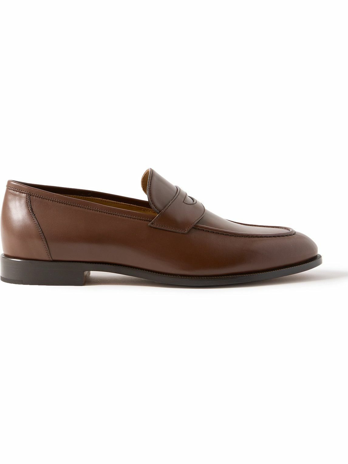Loro Piana - Sergio Walk Leather Penny Loafers - Brown