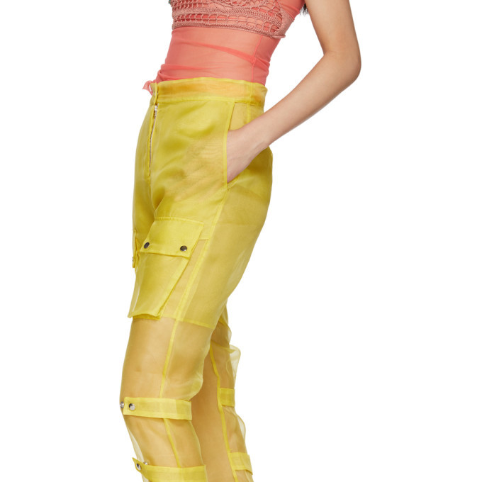 Yellow Organza Pant Straight main image 1