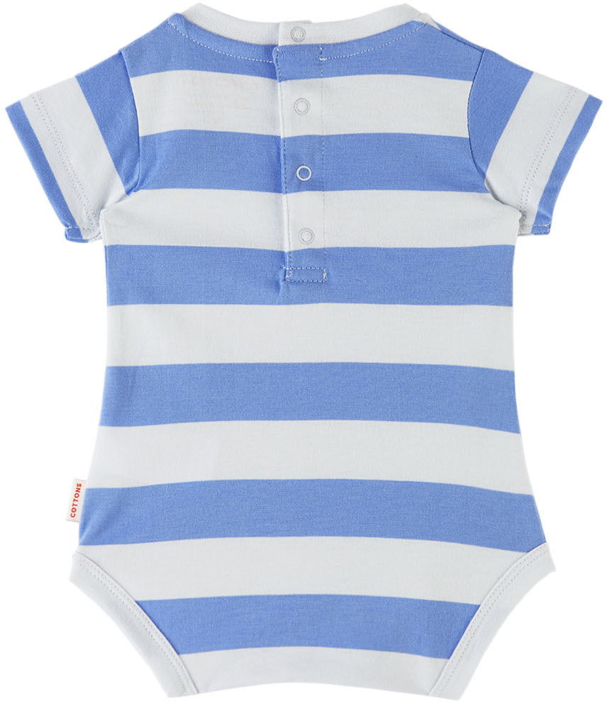 TINYCOTTONS STRIPES SHORT *pale blue/lilac blue*