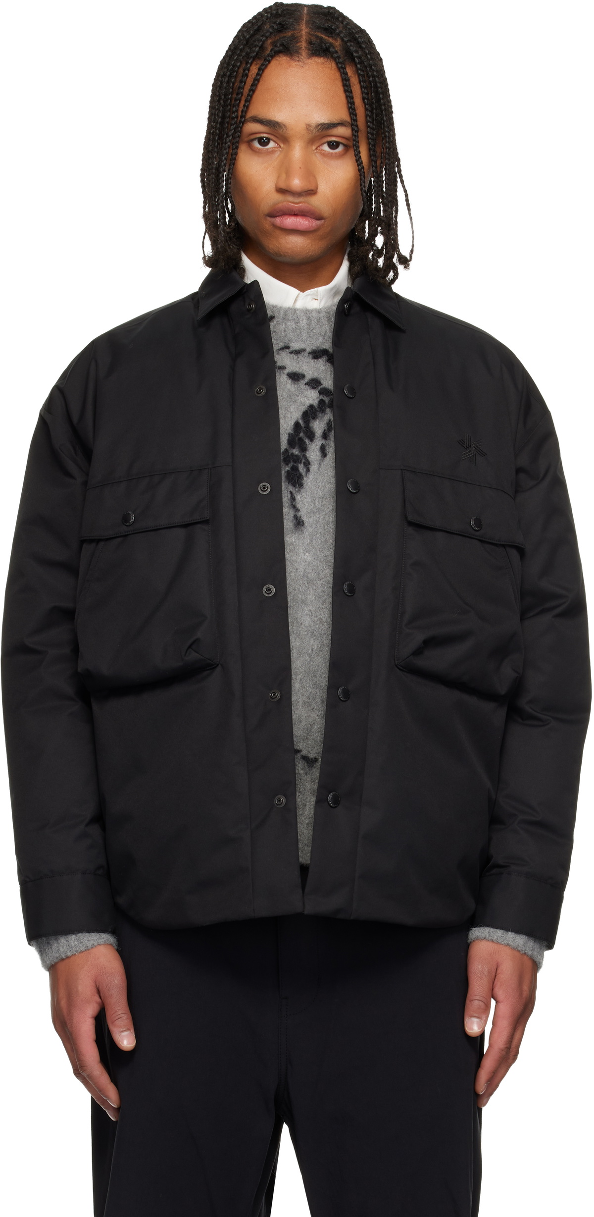 Comme des Garçons Homme Nylon Twill Patchwork Coat Comme des