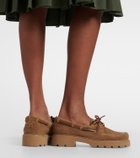 Gianvito Rossi Olonne suede boat shoes