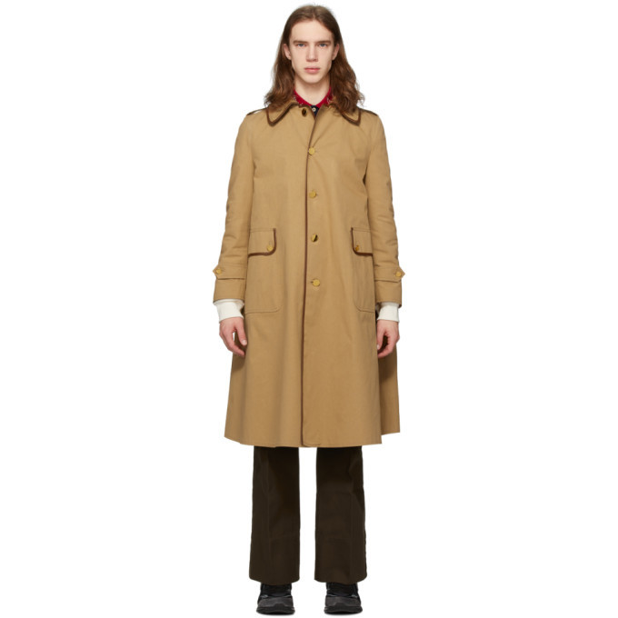 Photo: Gucci Tan Cotton Drill Trench Coat