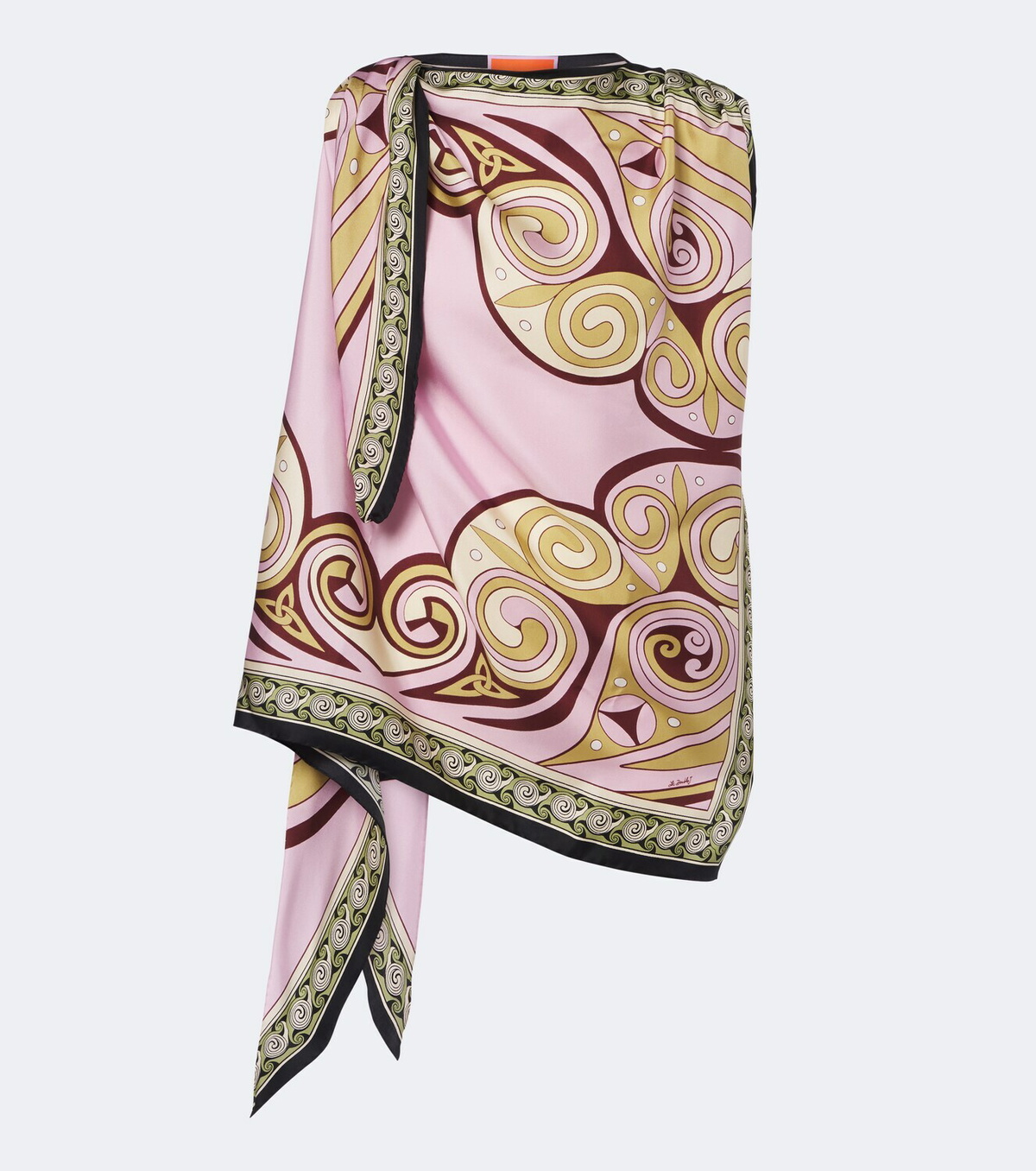 La DoubleJ Kells printed silk twill top