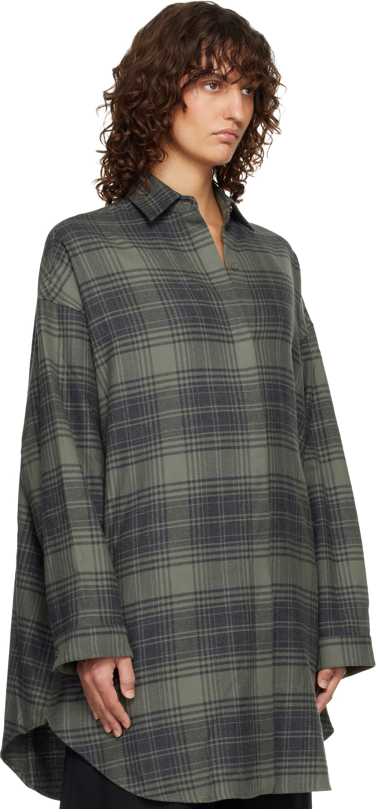 Fear of God Gray & Khaki Relaxed Shirt